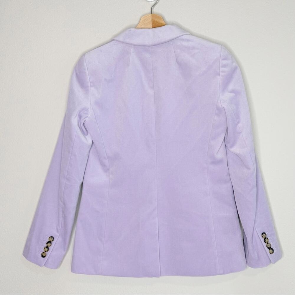 J Crew Parke Lilac Velvet Blazer Women's Size 2 - Picture 5 of 6
